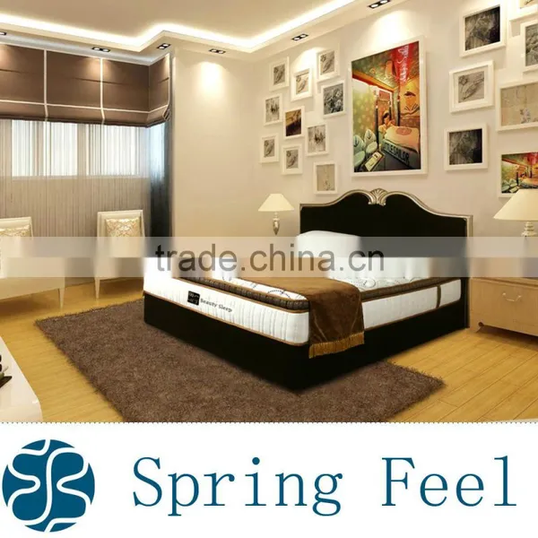 Box Spring Bed and Rol Pack Thin Foam Spring Mattress photo-3