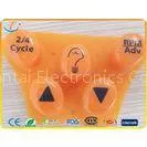 Waterproof Orange Epoxy Silicone Rubber Keypad Custom / Laser Etched Silicone Keypad