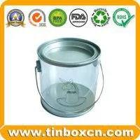 PVC Tin,Transparent Tin Box,Tin Can With Trasparent Body photo-2