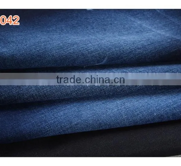 High Quality Best Price Cotton Polyester Stretch Slub Bull Denim Fabric for Girls' Jeans and Shorts photo-6