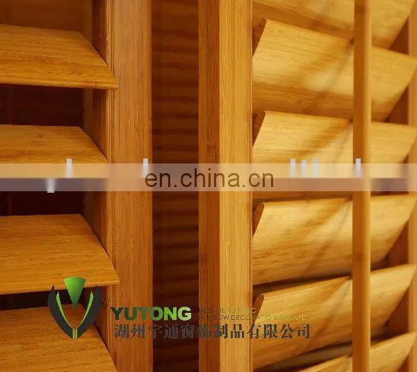 Bamboo window shutters