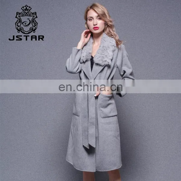 2017 Winter Style High-End Handmade Double-Sided Cashmere Long Coat photo-5
