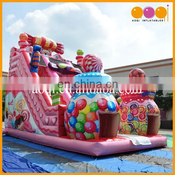 2017 Guangzhou Hot Sale Cheap Factory Candy Commercial Inflatable Bouncer Slide for Child photo-3