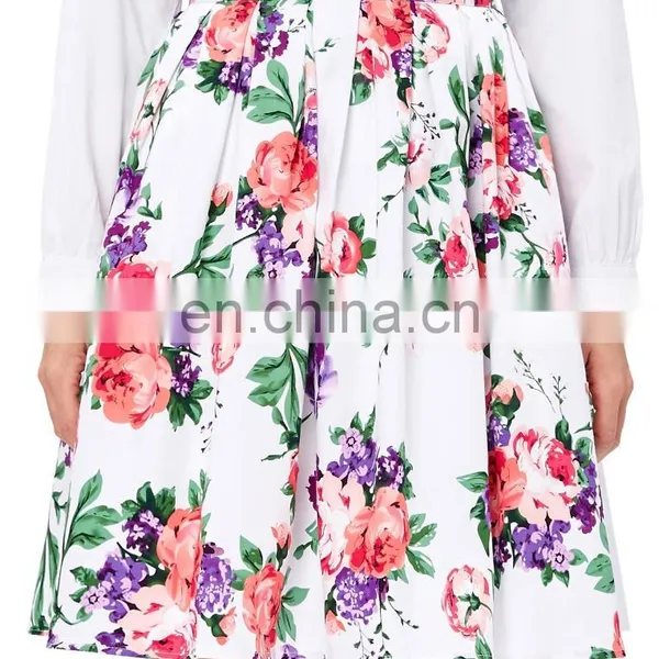 19 Colors ! Grace Karin Cheap Occident Short Retro Vintage Floral Print Cotton Skirt CL6294-3# photo-4