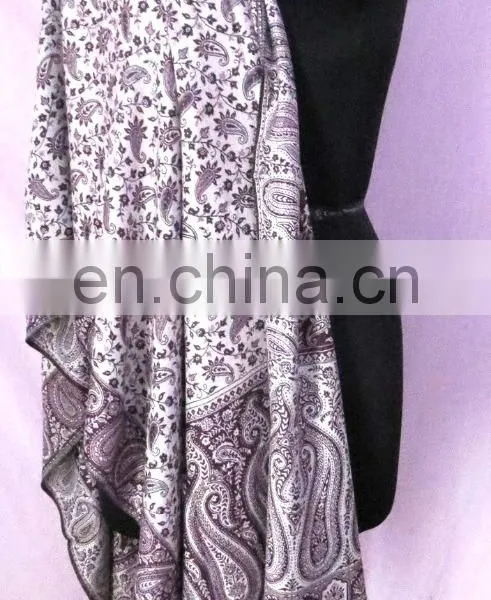 Handmade Cashmere Pashmina Neck Wrap Women Scarf Girls Wear Scarves Hijab Shawl Ethnic Designer Stole photo-2