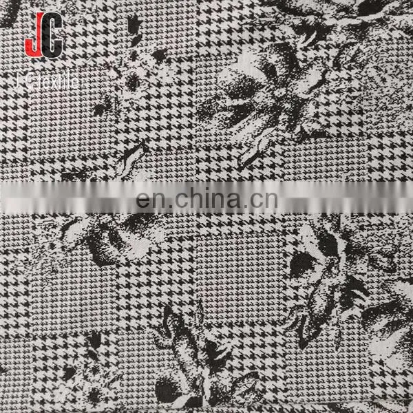China Supplier Jacquard Stripe Fabric Recycled Knit Polyester Fabric for Garment photo-4