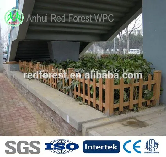 Wood Plastic Composite Decorative Rabbit Small Wood Fencing photo-4