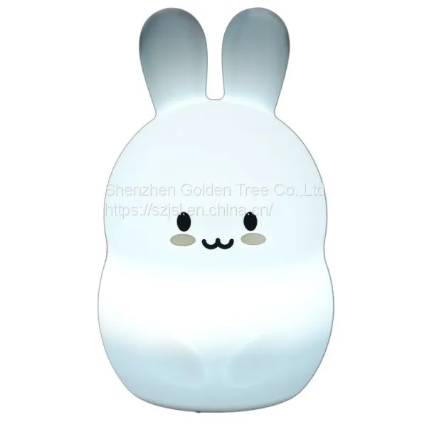 Seven Color Changing Fun Cute Rabbit Shape Led Night Lights For Kids Bedroom Decoration photo-3