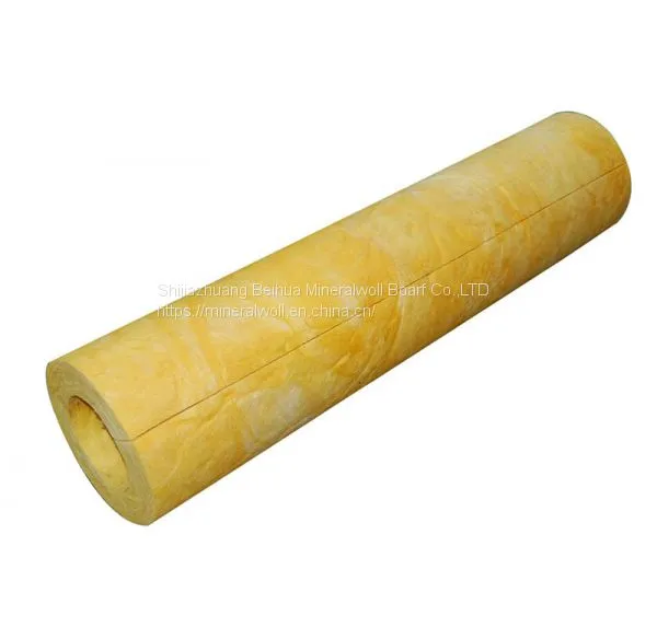 Tank Yellow Fiber Glass Wool Pipe Heat Insulation
