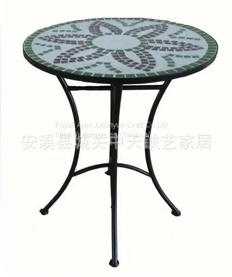Outdoor Mosaic With Metal Table photo-3