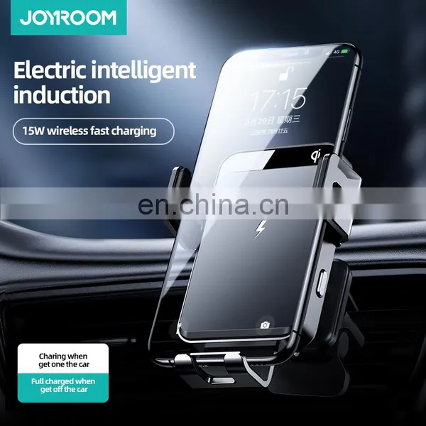 JOYROOM Wireless Car Charger 15W Qi Fast Charging Auto-Clamping Car Phone Mount Air Vent Phone Holder for Samsung photo-6