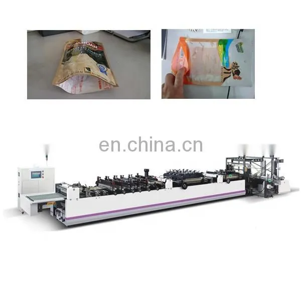 Automatic 3 Side Sealing Machine, Self Standing Bag Making Machine, Zip Bag Making Machine photo-3