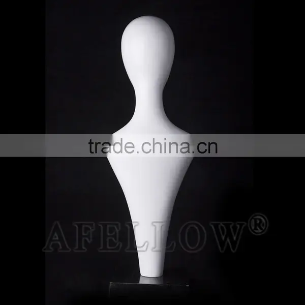 Fiberglass Egg Head Woman Mannequin,Female Head Mannequin,Cheap White Head,Dispaly Jewelry/ Hat /scarf/wig H1054 photo-4
