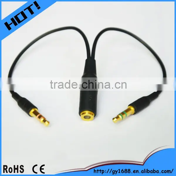 Made in China 3.5mm Stereo Jack Splitter Cable 1m photo-3