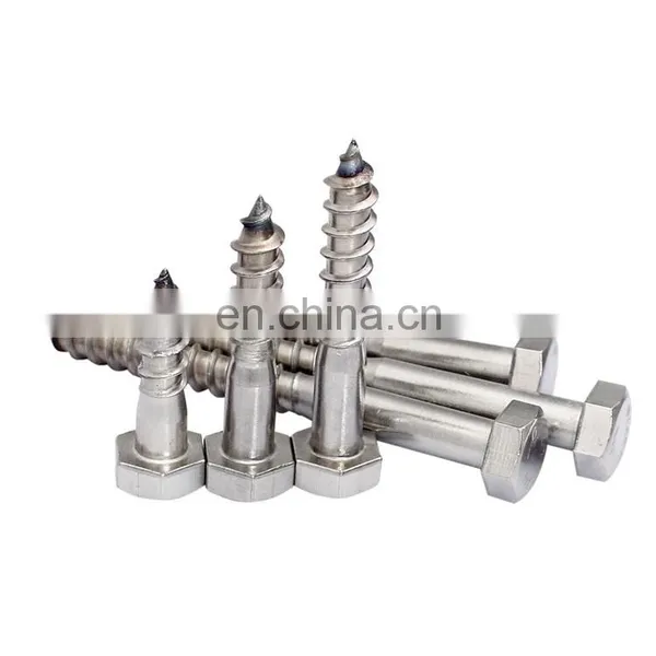 DIN571 Hex Head Lag Wood Screw Hexagon Screw for Wood Screws Stainless Steel photo-5