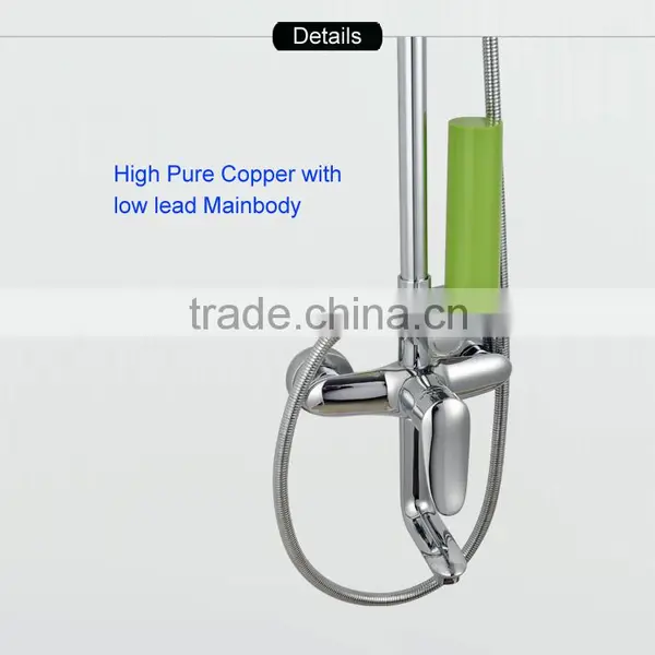 High Pure Copper Big Ceiling Rain Shower Set and Water Filter 3 in 1 Disposable Cartridge and Activated Carbon Fiber photo-5