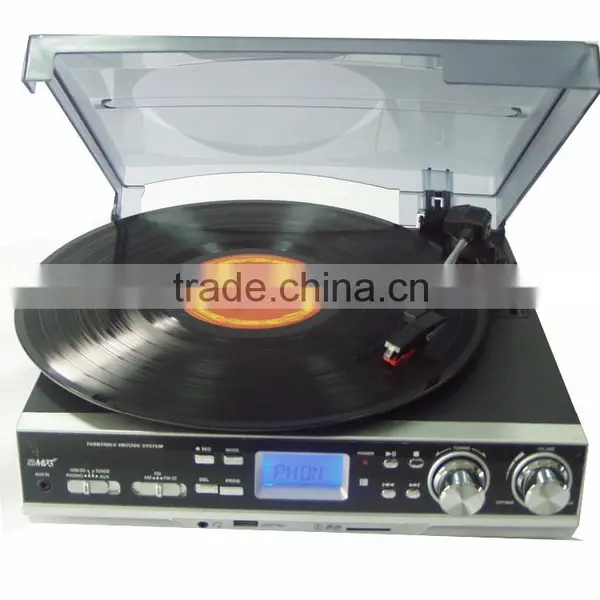 Hot Sale USB Bluetooth Vinyl Suitcase Style Turntable Record Player photo-4