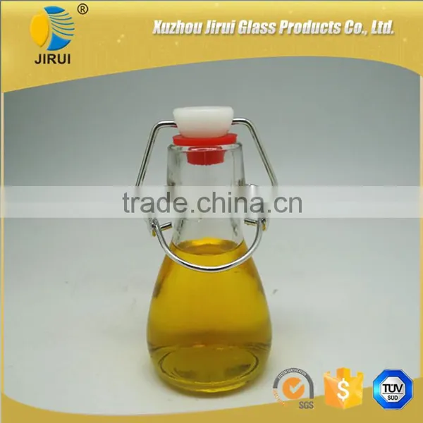 Square Swing Top Glass Drinking Bottles Wholesale With Stoppers photo-6