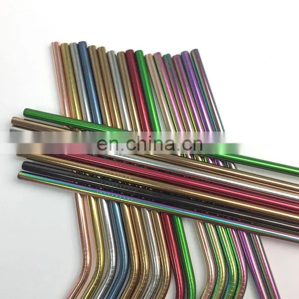 Best Quality Drinking Storage Reusable Travel Bag Wholesale Color Stainless Steel Straw Set photo-5