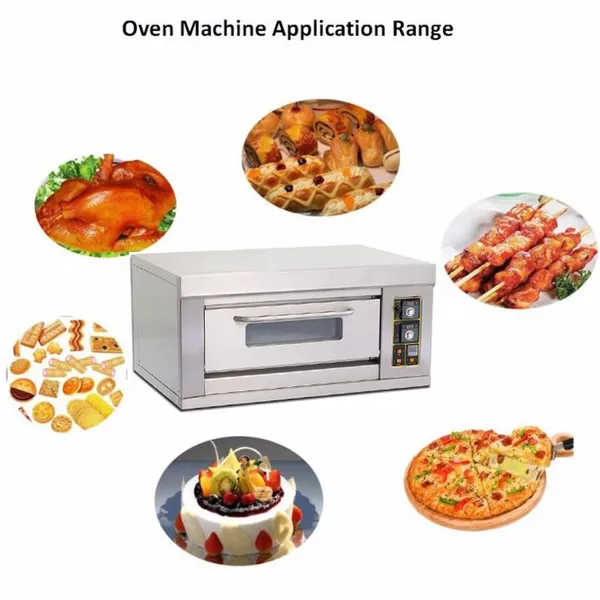 1 Deck 1 Trays Commercial Kitchen Gas Oven Bakery Machine Equipment Baking Oven Bread Cake Deck Oven photo-5