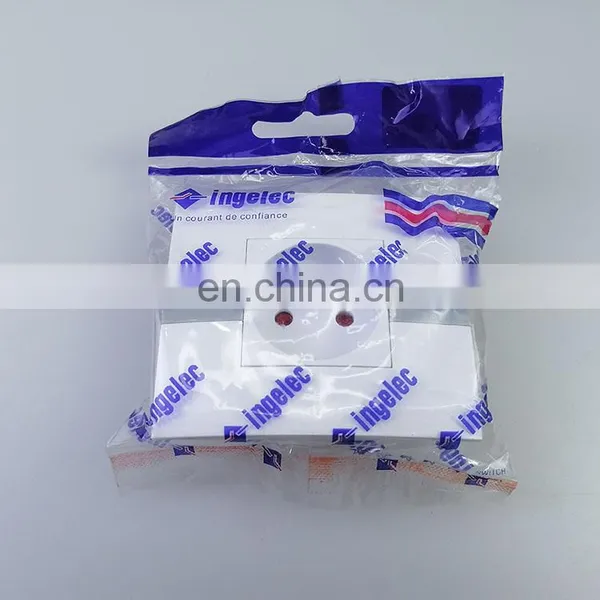 Ingelec High Quality Fashion White Senior Copper Accessories Socket Wall French Standard Socket Factory Wholesale Wall Socket photo-4