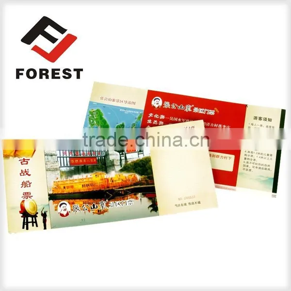 Double Side Printing Scenic Spot Entrance Tickets photo-4