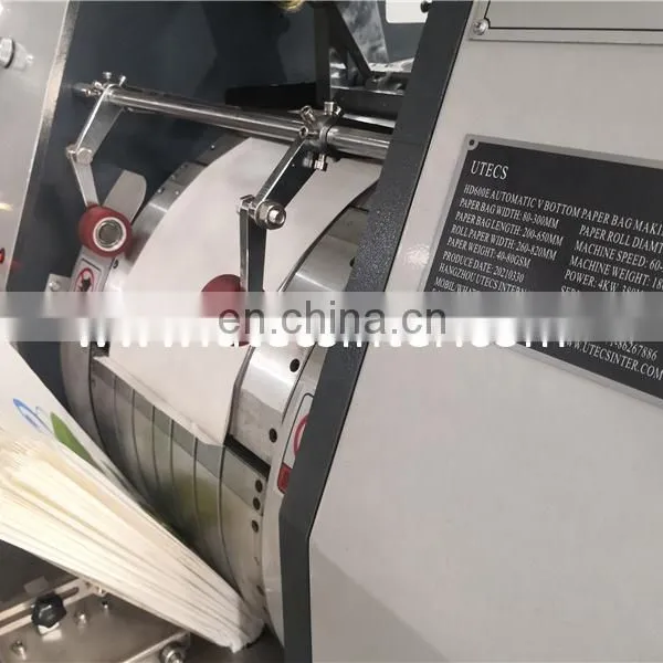 HD400E Automatic Degradable V-shaped Sharp Flat Bottom Paper Bag Making Machine photo-2