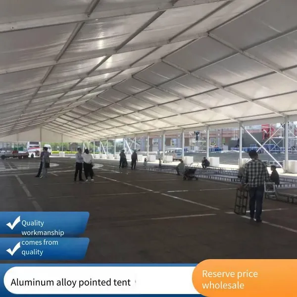 Aluminum Alloy Shed and Pointed Roof Tent Rental. Customized Wedding Tents Available. Shan Zheng Tents in Stock With Favorable Prices. photo-3