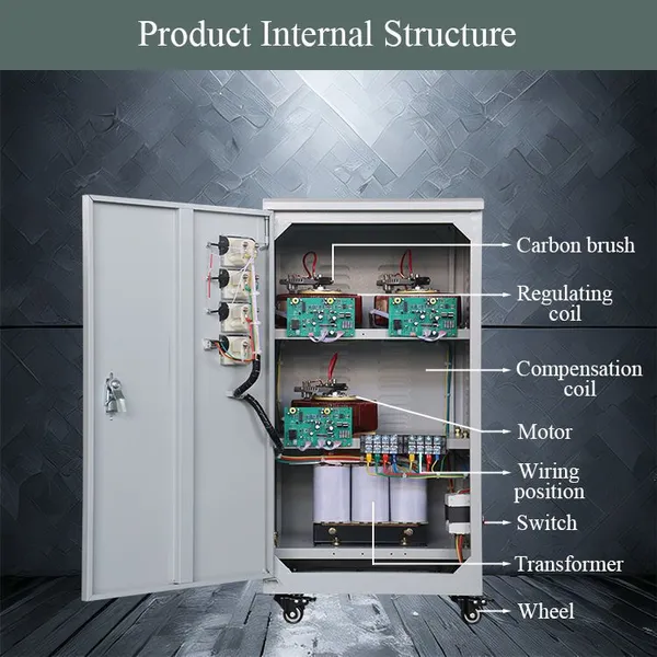 5000W Servo Motor Type Automatic Voltage Stabilizer With ±1% Precision