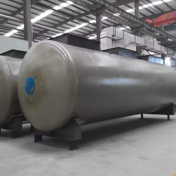 SF Double Wall Underground Fuel Storage Tank, FRP/Steel Composite Double Layer Tank for Gas Station, Anti-leakage, Corrosion Resistant photo-2