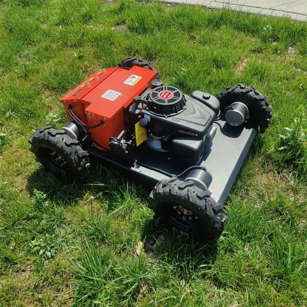 Agriculture Gasoline Powered Electric Motor Driven Remote Control Wheeled Mower With Steel Chassis
