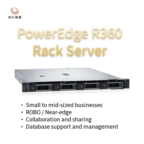 PowerEdge R360 1U Rack Server With Intel Xeon 6300 Series, 128 GB DDR5 Memory, and GPU Support photo-3
