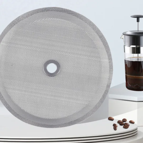55mm Diameter Reusable Coffee Filter Disc 304 Grade Food Grade Nickel Free Eco Friendly photo-5