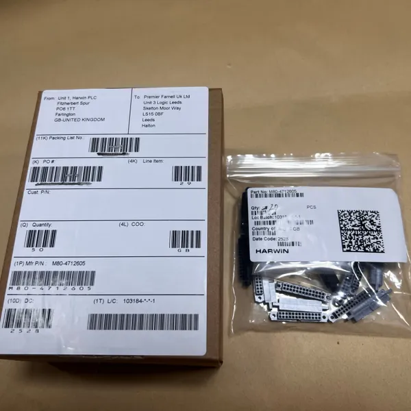 M80-4712605 Original Harwin Datamate J-Tek High Reliability Connector 26P Double Row Female Head 2.0mm Wire End Female Socket Kit