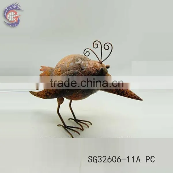 Metal Crafts of Antique Decorative Metal Birds for Garden Decoration photo-3