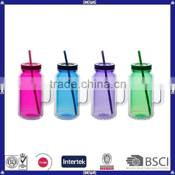Hot Sell Customized Double Wall 16oz Cheap Price Tumbler Cups With Straw photo-2