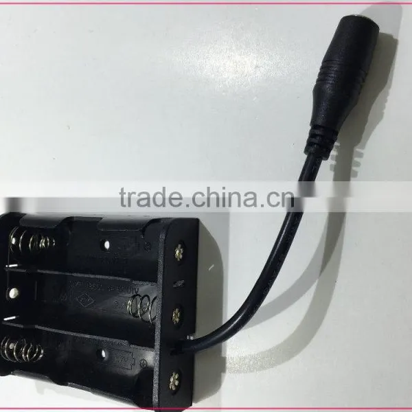 9V Battery Holder Box Case With Female 5.5*2.1 DC Plug For Ardurino Cable Assembly photo-3