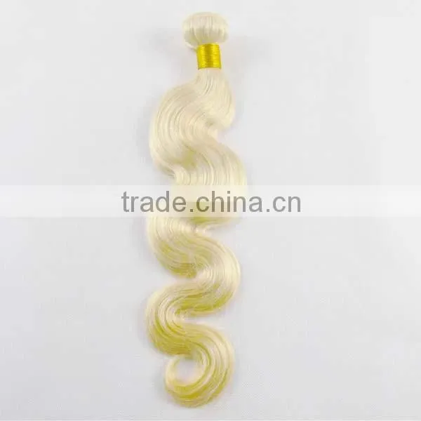 Human Hair Light Blonde Color Virgin European Hair photo-2