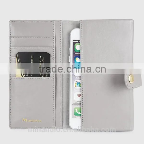 Good Quality PU With Embroidery Design Mobile Phone Case/Booklet For IPhone 6/6plus photo-2