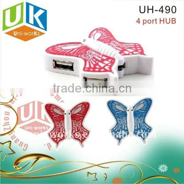 Plastic Usb 4 Port Hub