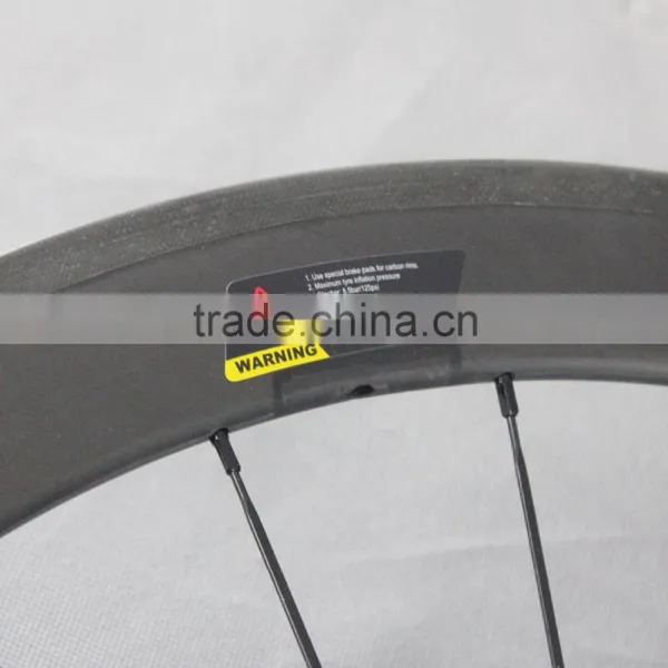 2016 ICAN BIKE High Quality 700C 50mm Clincher Tubeless Ready Carbon Bicycle Wheels Road Bike Wheel With R36 Carbon Hub 50C photo-6