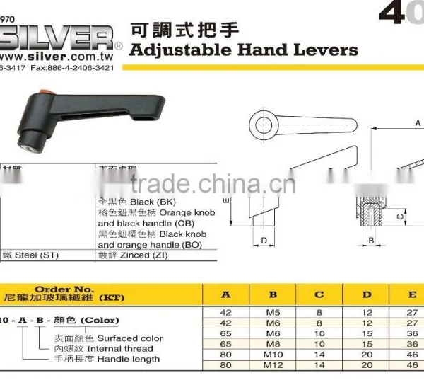 For Milling Machine Handle and Mechanical Part Plastic Lever photo-2