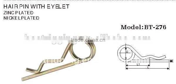 Hot Selling Cheap Price High Quality Nickel Plated Locking Spring R Clip Hair Pins Made in China photo-3