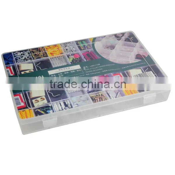 36grids Transparent Home Use Hardware Tool Box Work Bin Transparent Bin photo-3