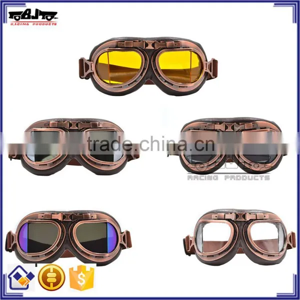 for Harley googles BJ-GT-012 Wholesale Motorbike googles Frame Copper googles