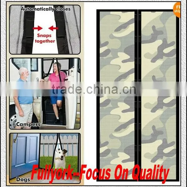 Camouflage Design Magic Mesh Camouflage Print Magnetic Screen Door As Seen On TV