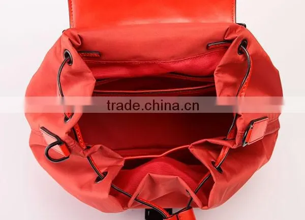 3473 Good-looking Red Color Unisex Teens School Nylon Backpack Bag photo-5