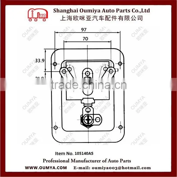 Excellent Quality Flush Door Cam Lock/Toolbox Latch 105140AS photo-3