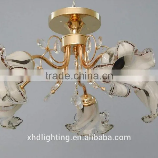 Luxury Golden Retro Vintage Home Decor Lily Flower Chandelier With China Export Factory photo-4