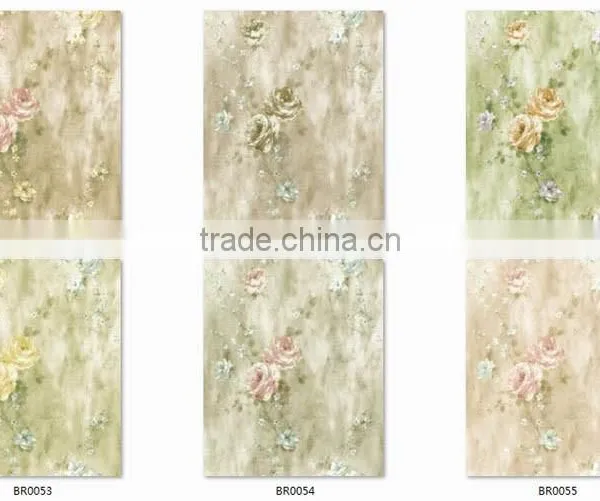 2016 New Printed Non Woven Wallpaper, European Botanical Wall Sticker for Wall , Moisture-proof Wall Decal Corparation photo-3